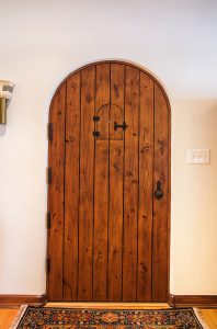 unique wooden tudor door