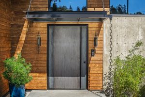 unique contemporary steel door