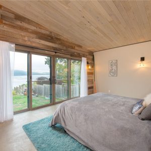 Modern bedroom in Guemes Washington