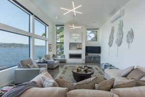 Modern home on Lake Washington